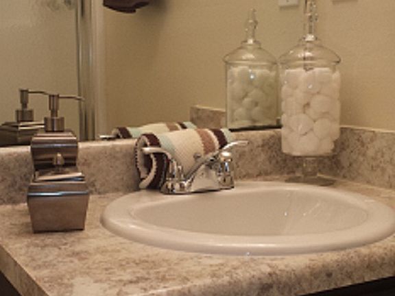 Renovated bathroom finishing