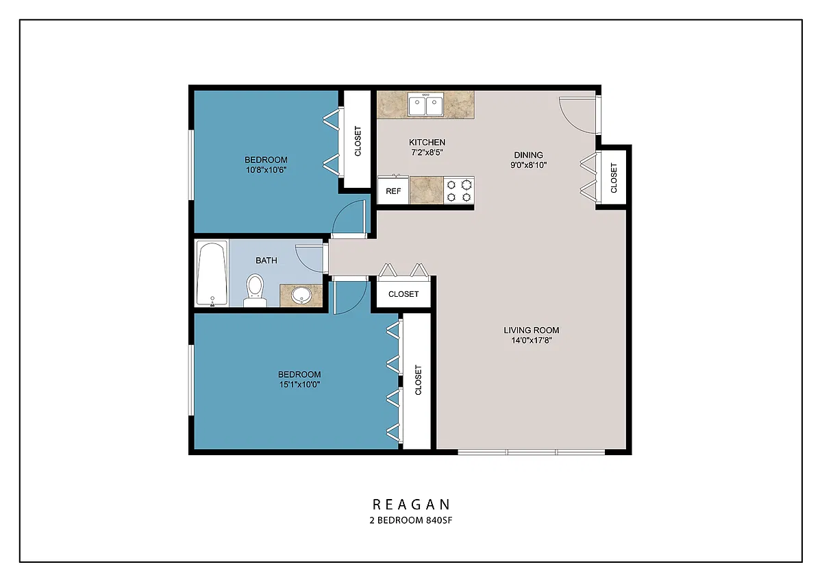 Floor plan Reagan