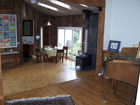 family room/dinning area with patio walk out doors