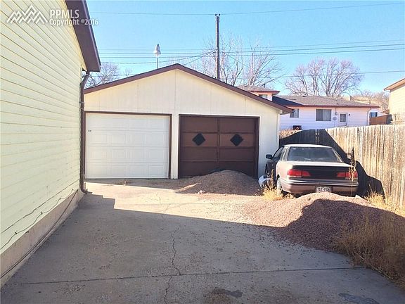 Lots of parking space and a 2 car detached garage. RV Parking allowed.