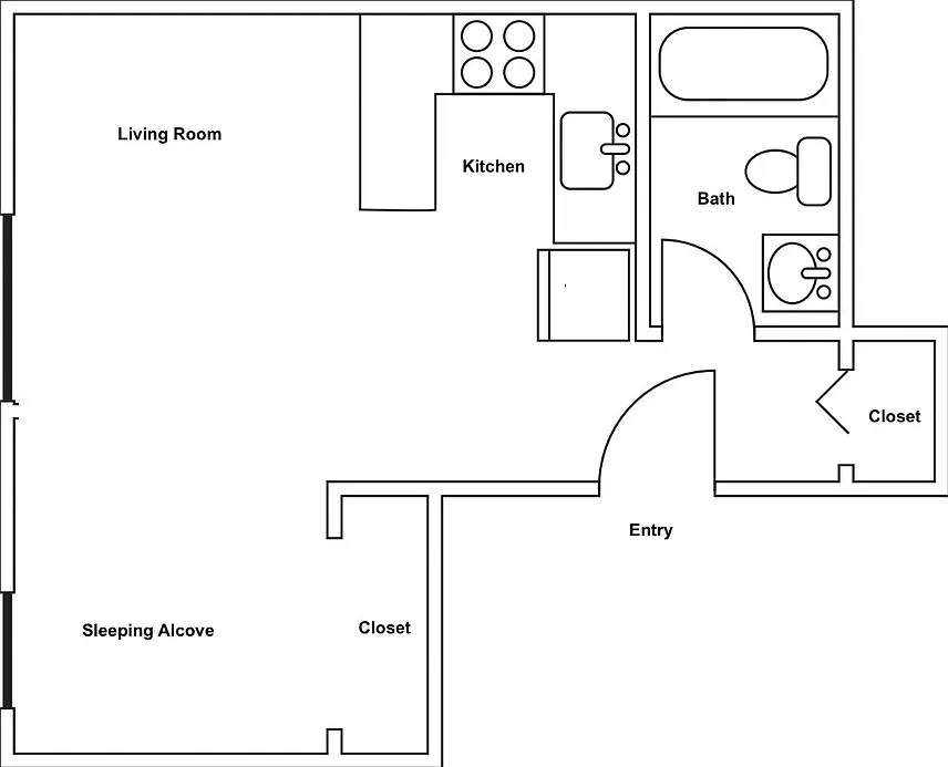 Studio, $2,600 — Photo 3