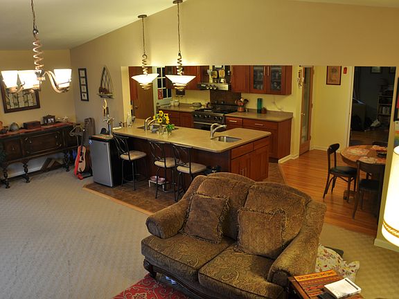 living room & kitchen