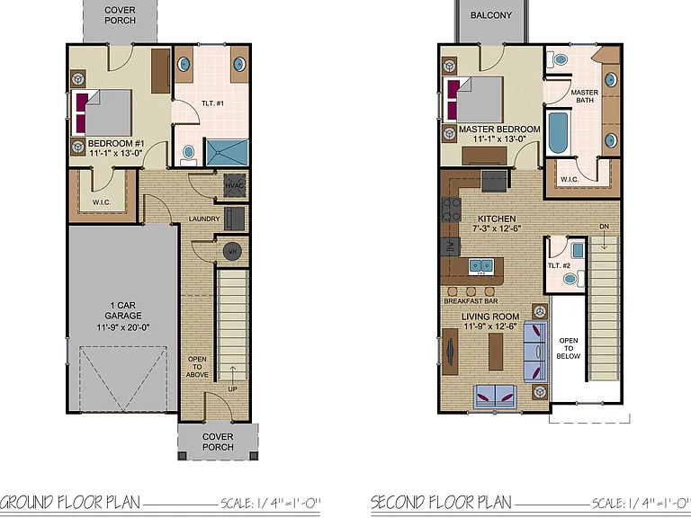 2 Bedroom Townhome w/Balcony 2 Bedroom Townhome w/Balcony