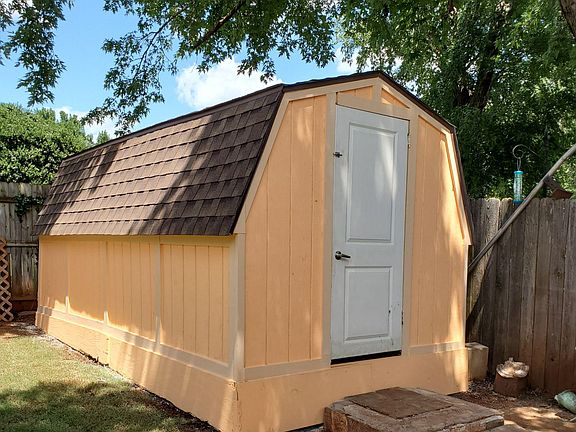 Backyard shed.