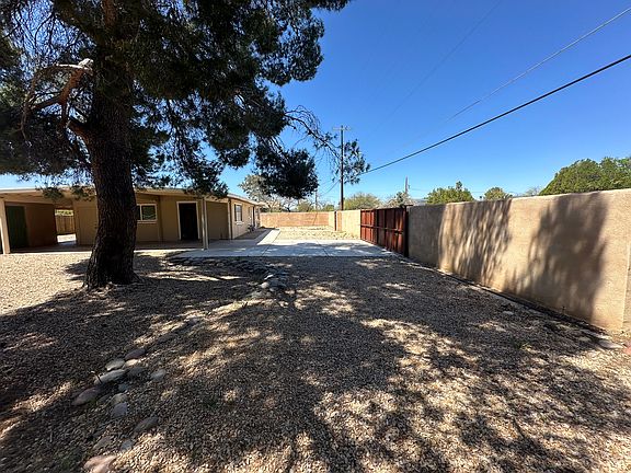 looking west, north side of house