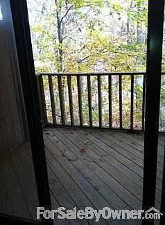 Balcony off Living Room with Wooded View