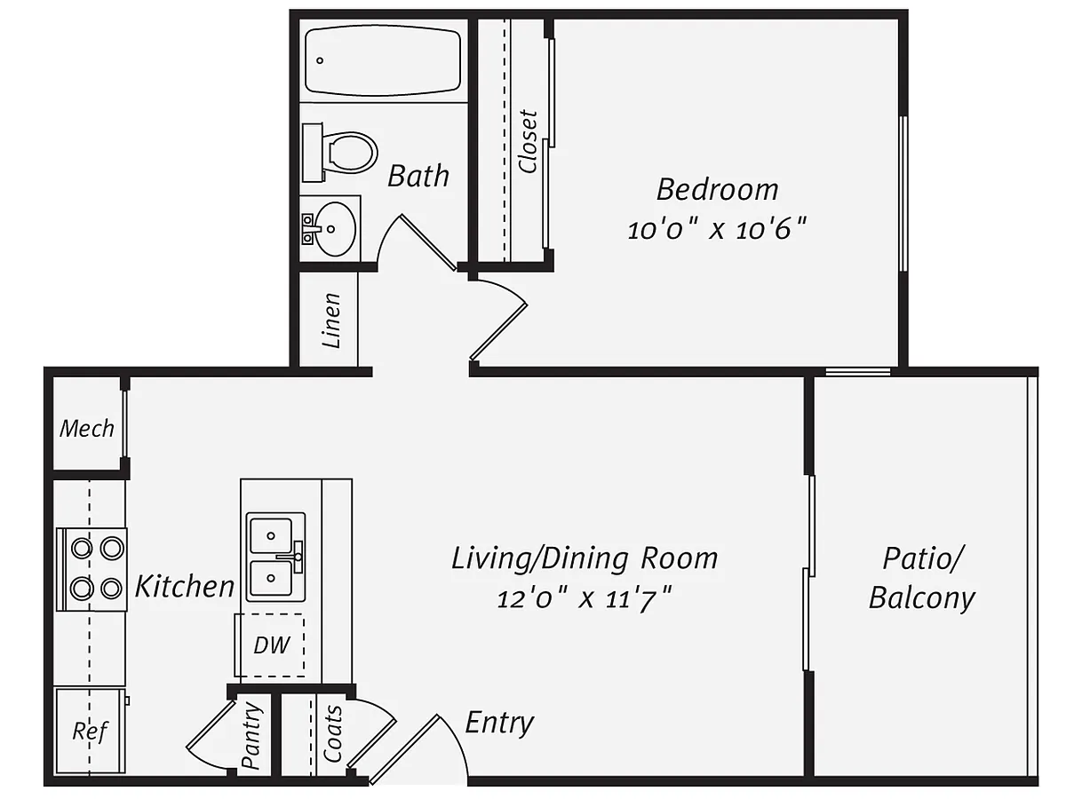 Floor plan A1G