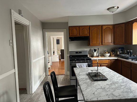 Kitchen looking into the dinning room and living room