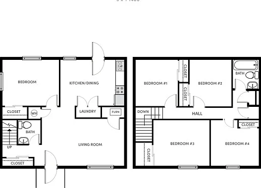 5 BR 1.5 BA | Premium 5 BR 1.5 BA | Premium