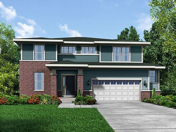 Prairie exterior elevation rendering Sulton Stonebridge by William Ryan Homes