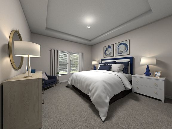 Virtually Staged Primary Suite