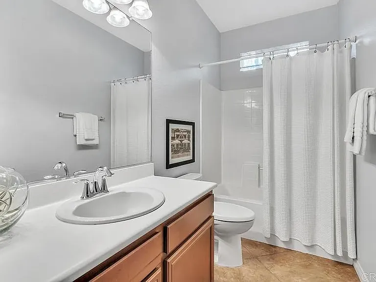 full bathroom near entrance