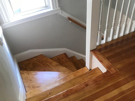 Refurbished stairs and entry floor