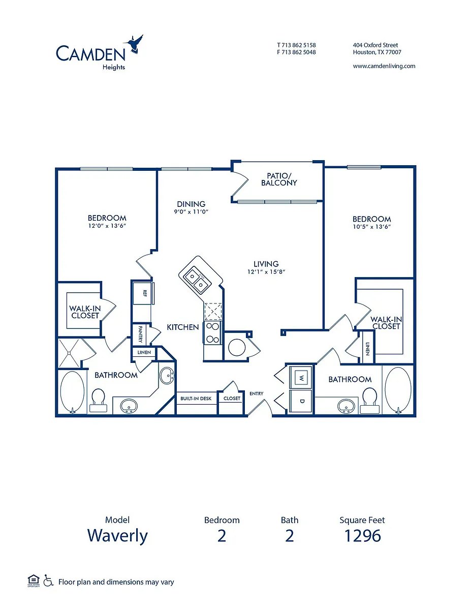 Floor plan The Waverly