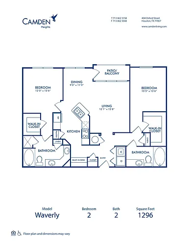 Floor plan The Waverly