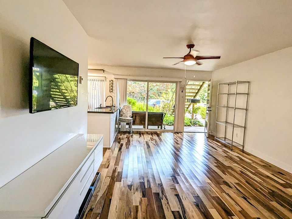 Large sliding door and front door with screen