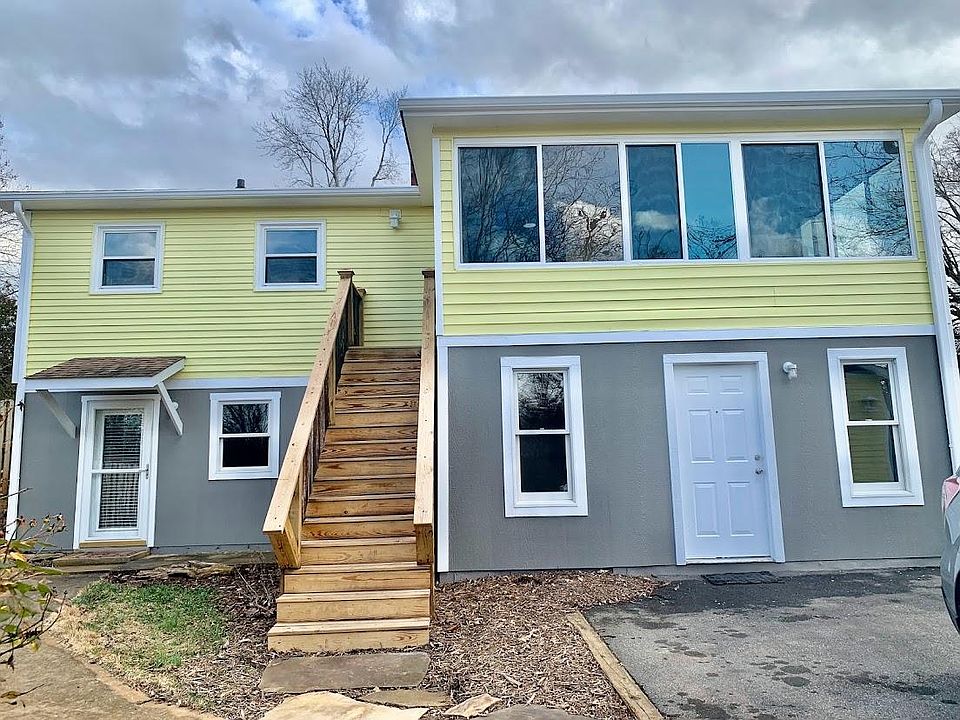 Upstairs apartment with beautiful windows and abundant natural light.