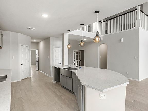 Sprawling kitchen island