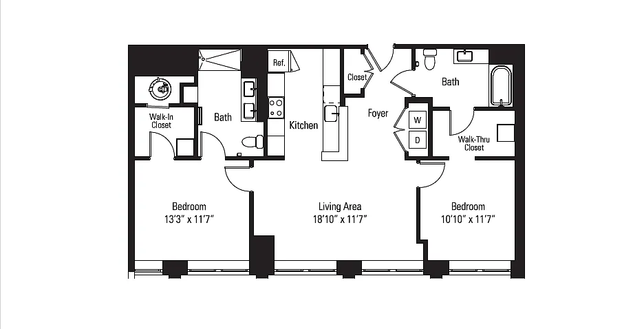 Floor plan 2CA