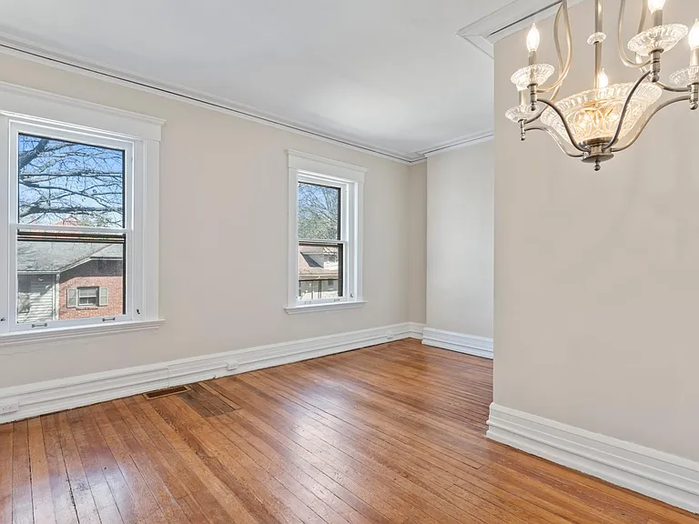 Looking from right to left of living and dining room