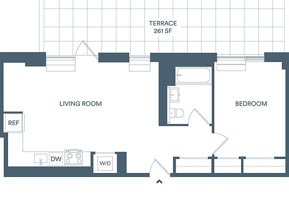 2nd image of 405 W 206th St #1106N