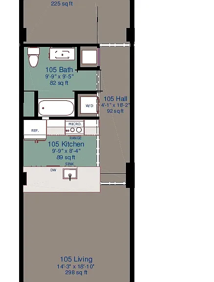 CASE 105 Floorplan