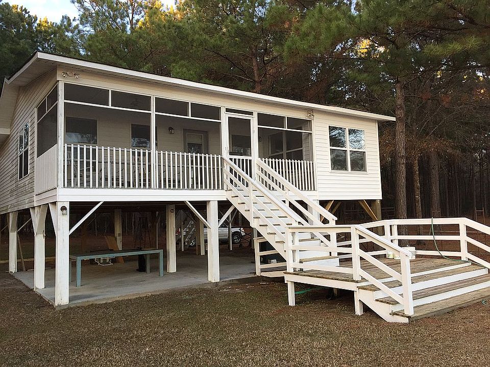 Front, facing canal