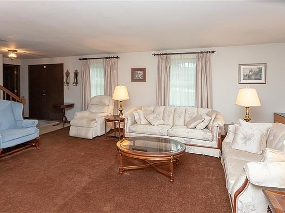 Just off the entry is the large formal living room. The HVAC in the home was updated approximately six years ago.