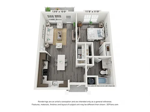 Floor plan One Bedroom