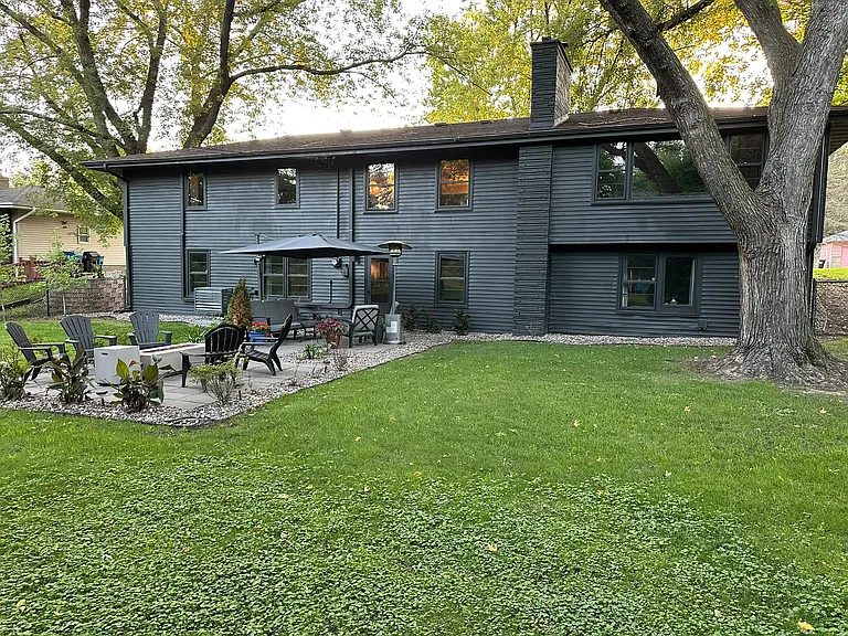 Mature trees throughout property offer shade and privacy.