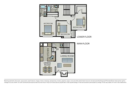 Floor plan Plan 3A Townhome