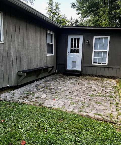 View rom back yard toward patio