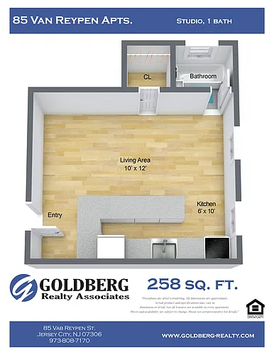 Floor plan Studio