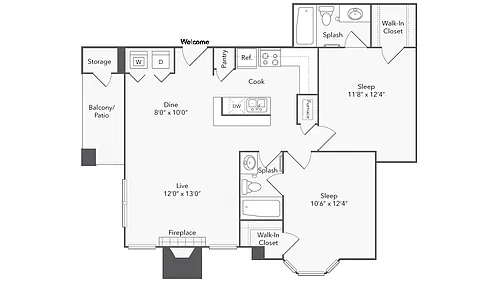 Floor plan Cambridge