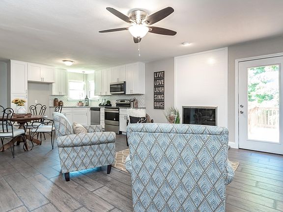 Large eat in kitchen with spacious hearth room.