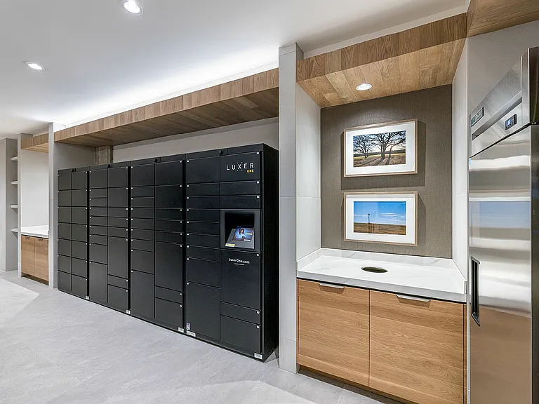 The Luxer One Package Lockers at One Rangers Way