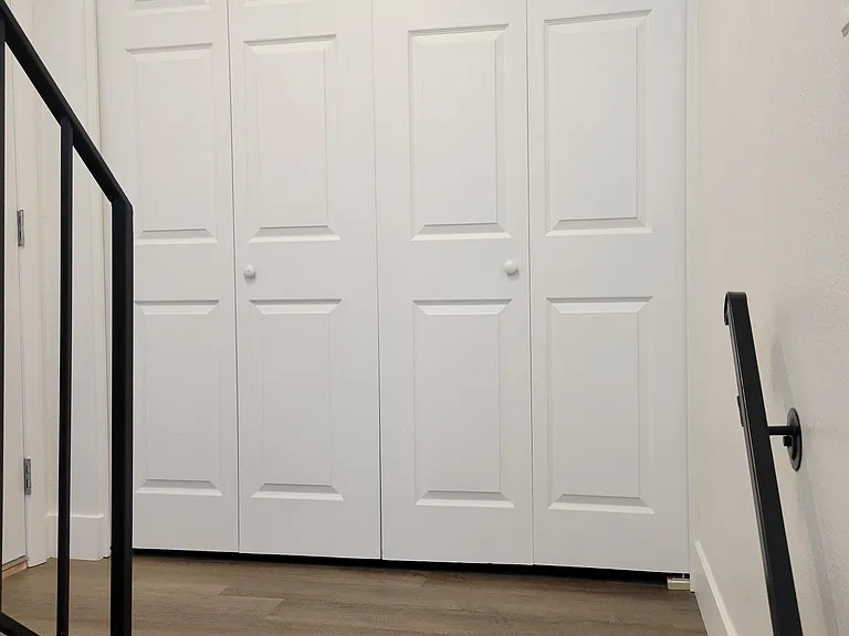 Entry with large coat closet