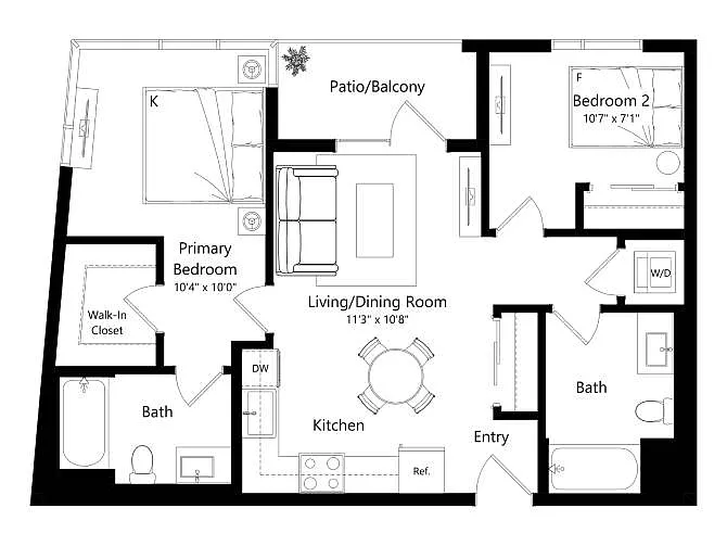 Floor plan 1650-Lincoln_2E