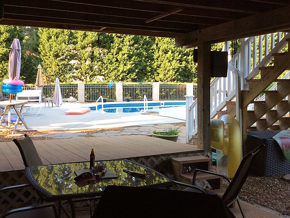 Pool area from basement