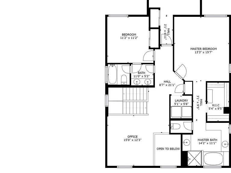 Upstairs.