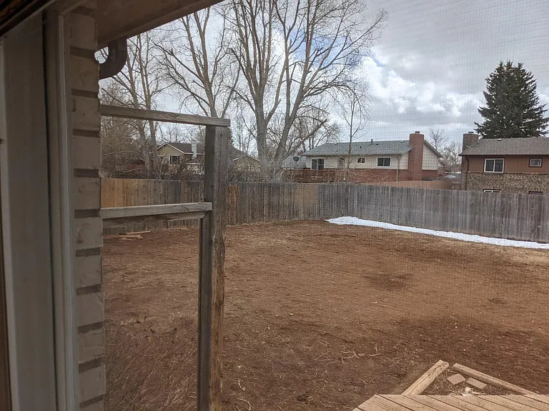 Back yard facing south east