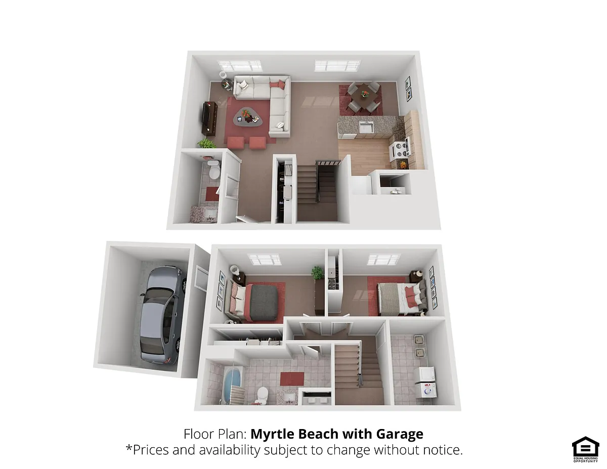 Floor plan Myrtle Beach with Garage