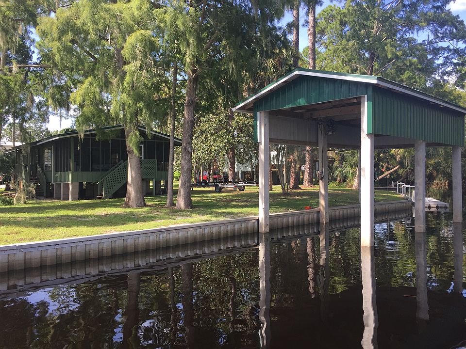 River view with boat dock