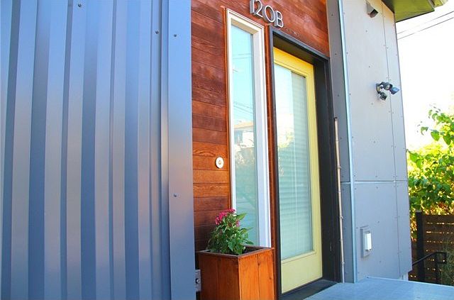 Exterior view of townhouse.  Clean, modern and move-in ready!