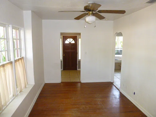 Living room with separate foyer