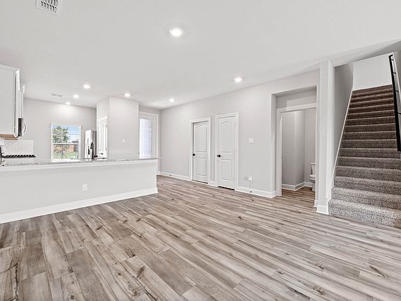 The first floor of the Driftwood is a wonderful open-concept floor plan.