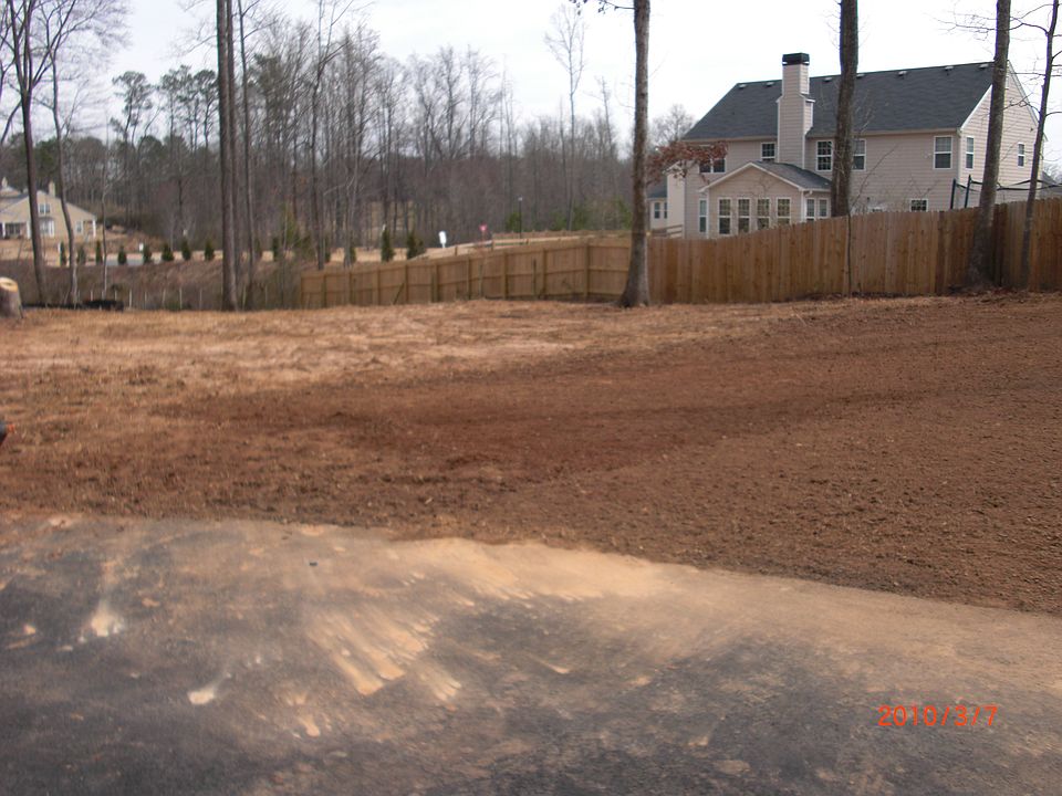 View of cleared lot in 2011