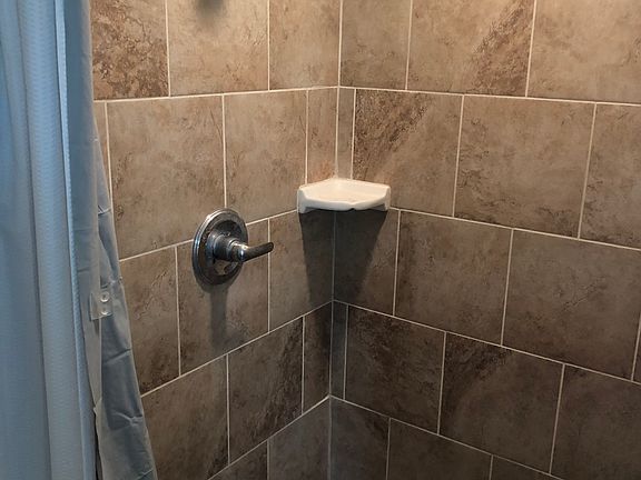Shower in master bathroom 