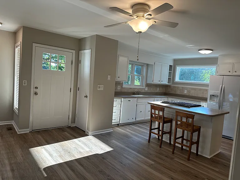 Entry and kitchen