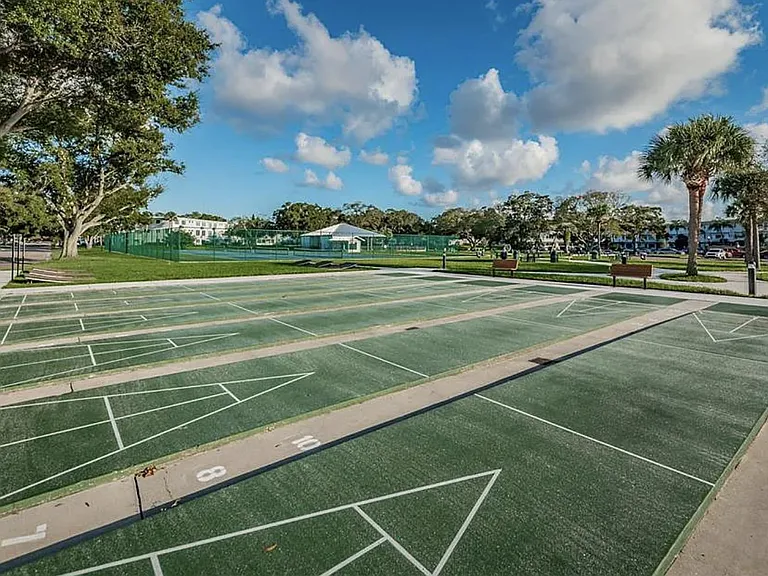 Shuffle board courts